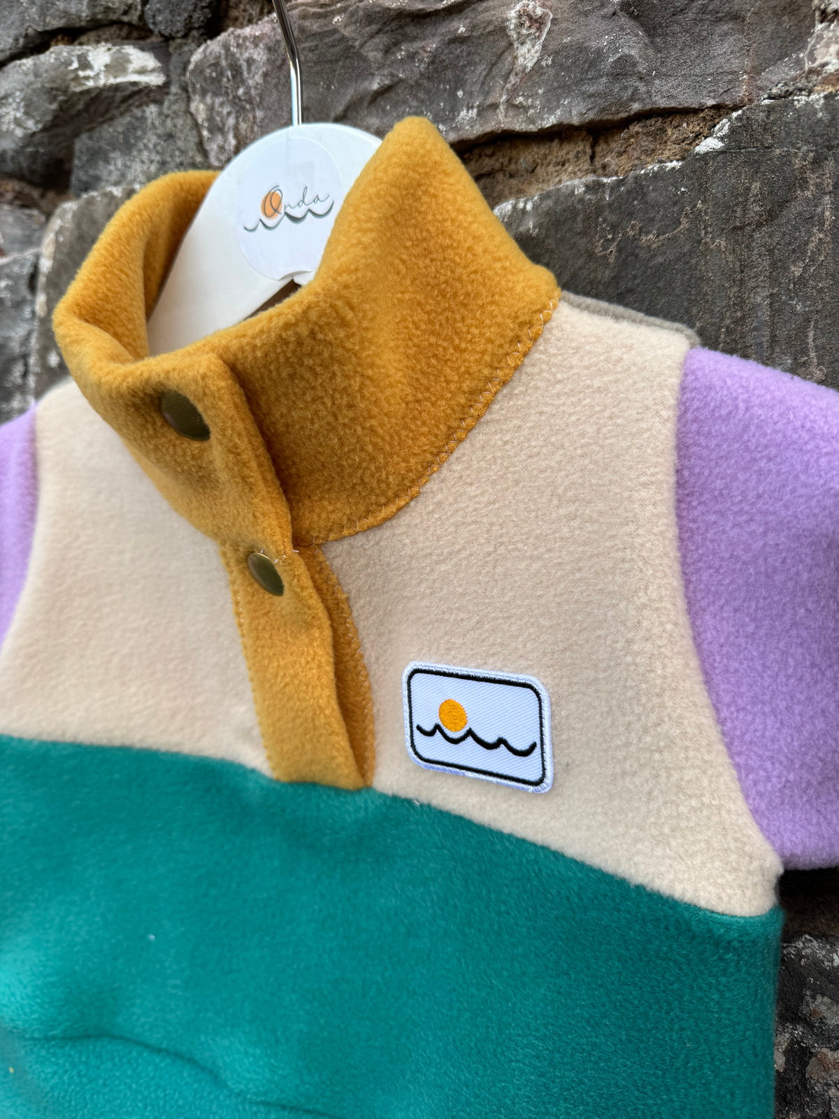 New born, fleece with buttons