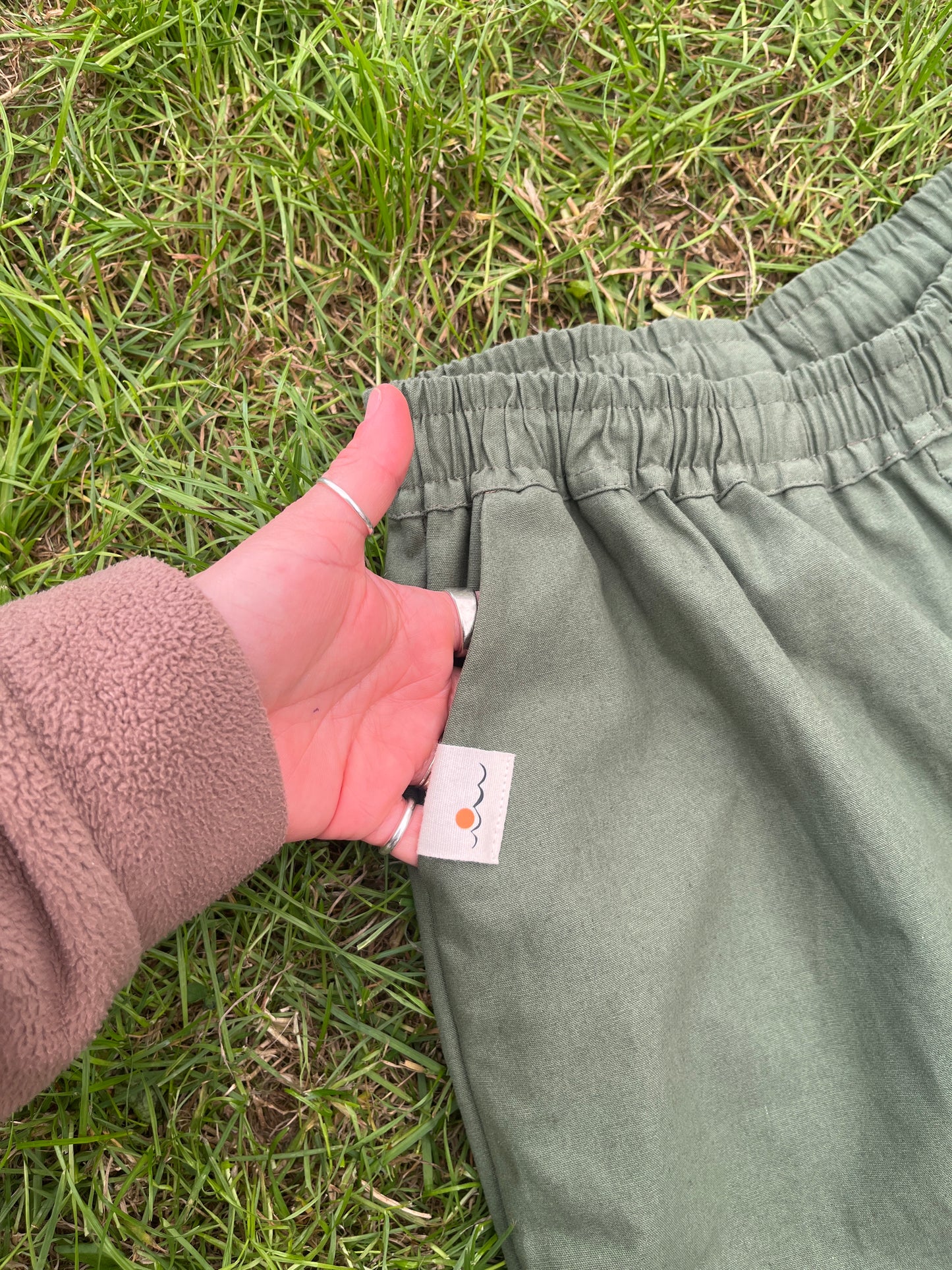 Small Green trousers (cotton canvas)