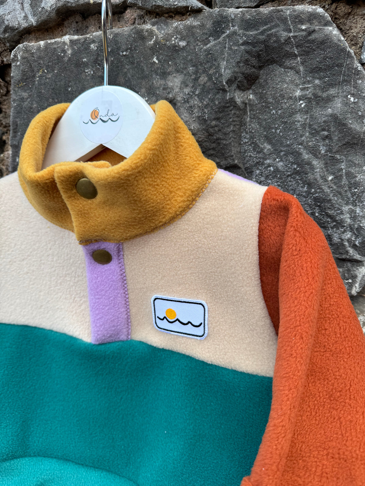 3 months fleece with buttons