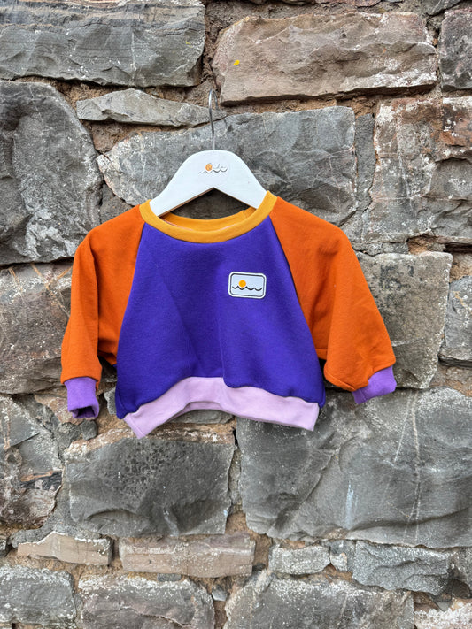6 months, Raglan boxy fit sweatshirt