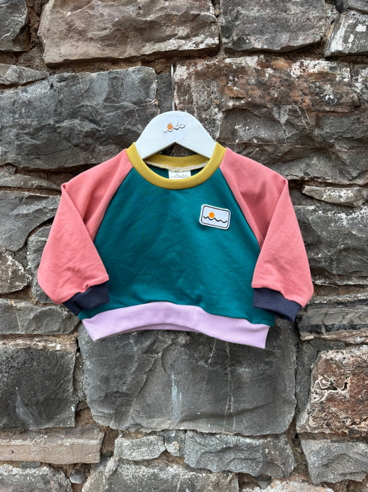 6 months, Raglan boxy fit sweatshirt