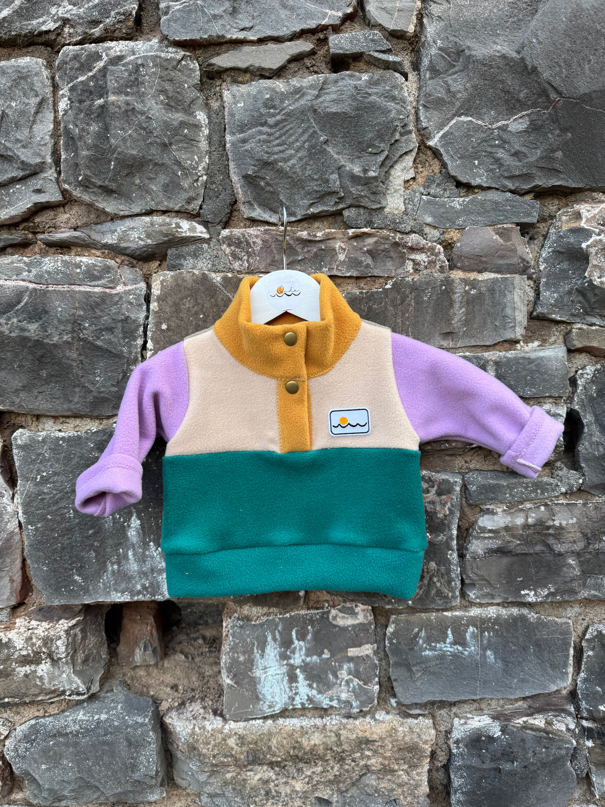 New born, fleece with buttons