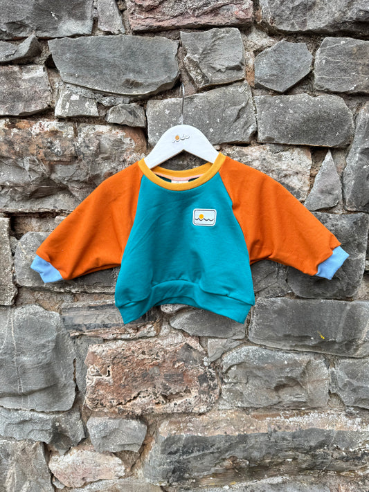 6 months, Raglan boxy fit sweatshirt