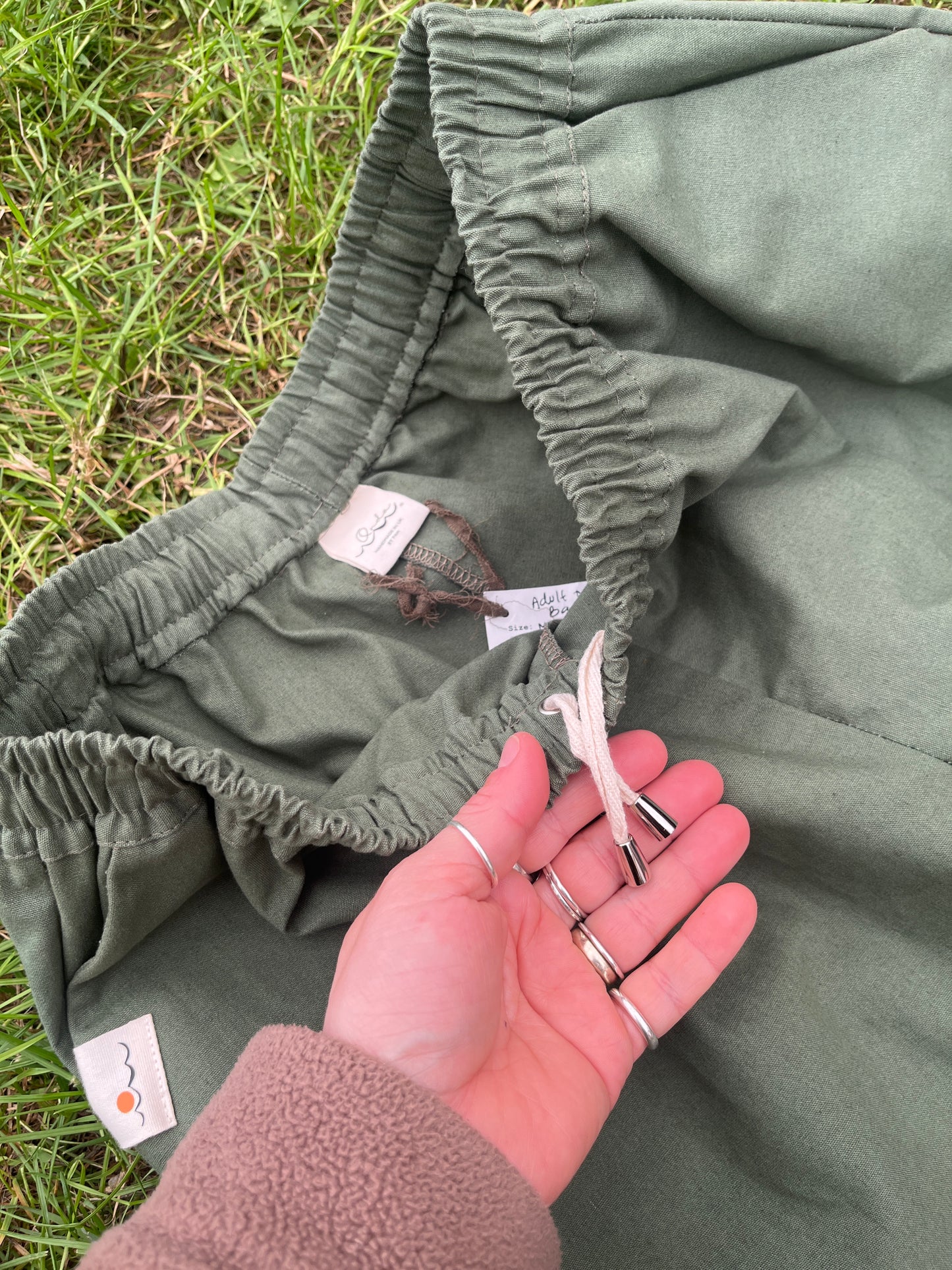 Small Green trousers (cotton canvas)