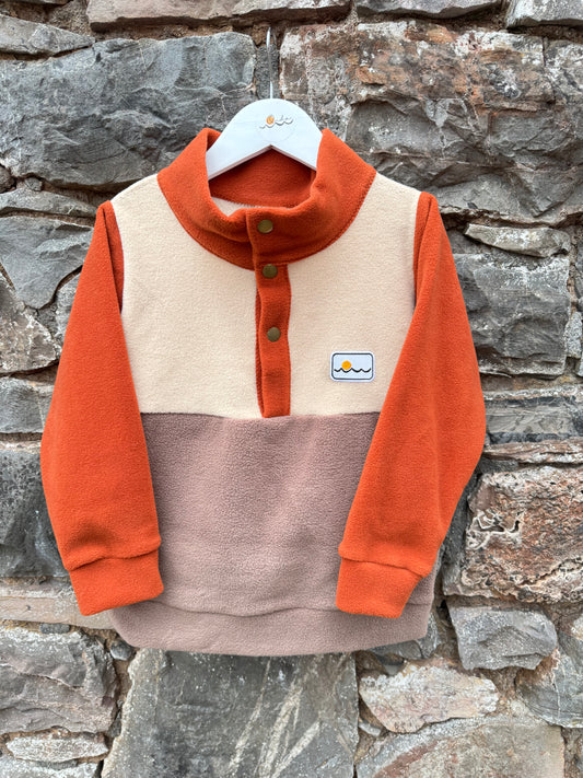 6yrs, Fleece with buttons