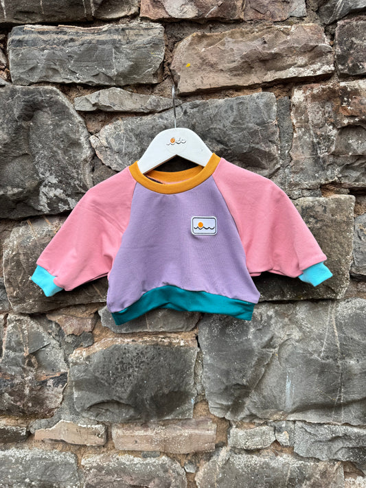 New born, Raglan boxy fit sweatshirt