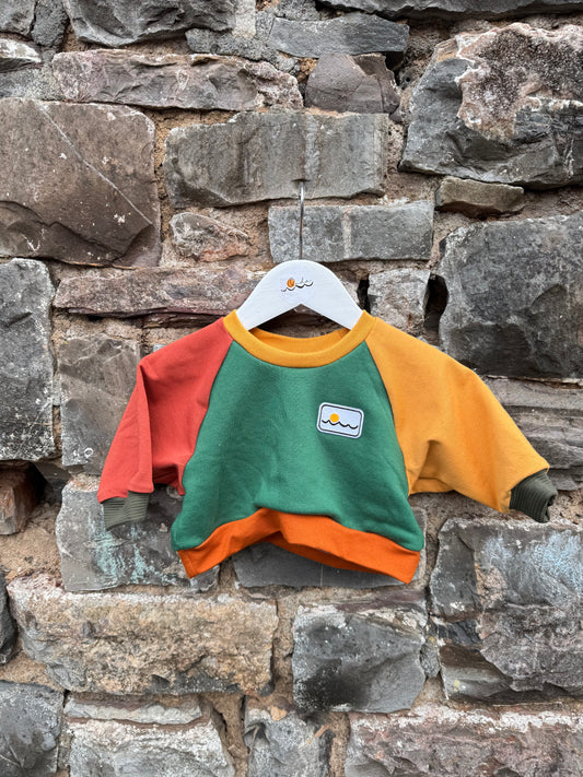 New born, Raglan boxy fit sweatshirt