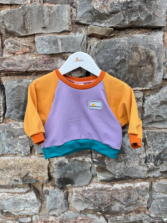 6 months, Raglan boxy fit sweatshirt