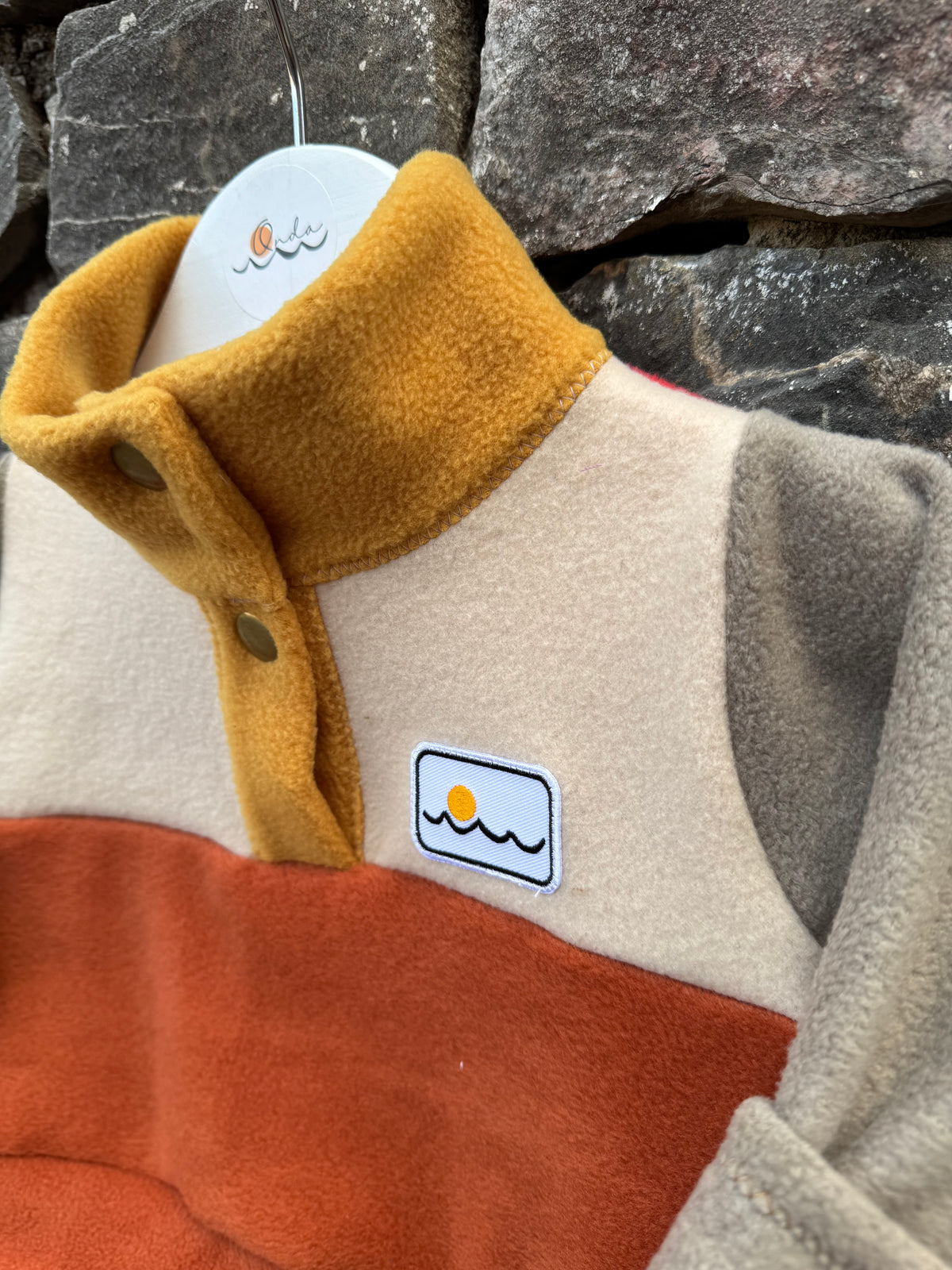 New born, fleece with buttons