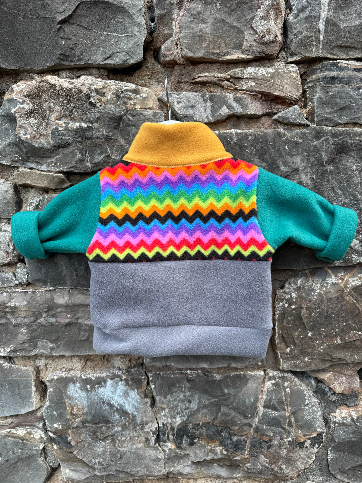 New born with buttons
